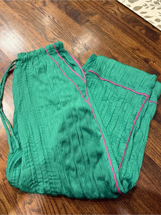 Free People Pants - Free People Green Silk Pants